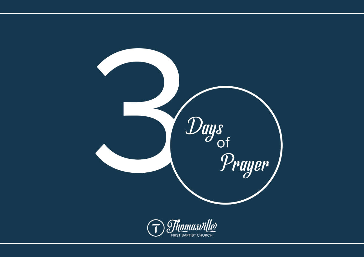 30 Days of Prayer Graphic