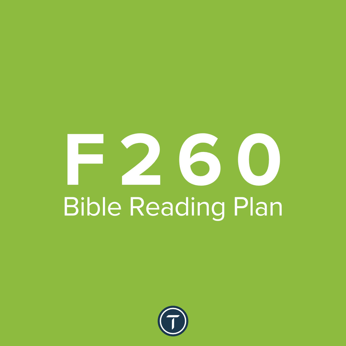 F260 Bible Reading Plan Square